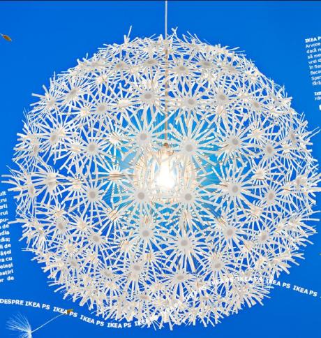 IKEA PS MASKROSEN lustră hartie