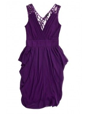 Rochie cu falduri pe sold, mov, pentru petrecerea de Revelion Rochie cu falduri pe sold, mov, pentru petrecerea de Revelion