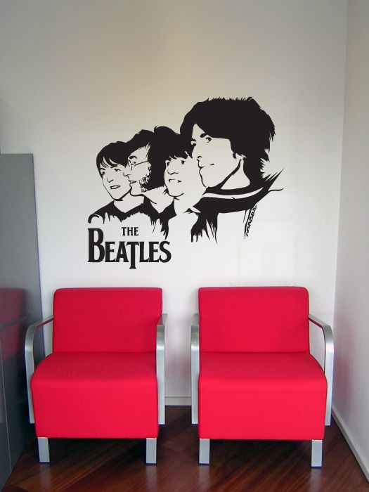 Autocolant perete The Beatles