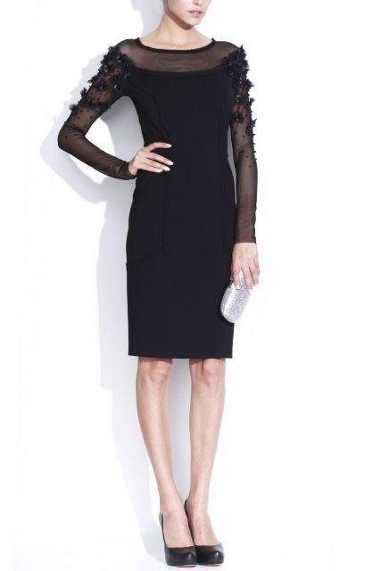 Rochie neagra cocktail