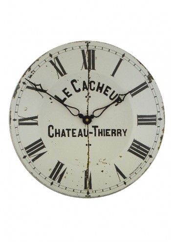 Roger Lascelles, Le Cacheur Chateau Thierry White Clock Roger Lascelles, Le Cacheur Chateau Thierry White Clock