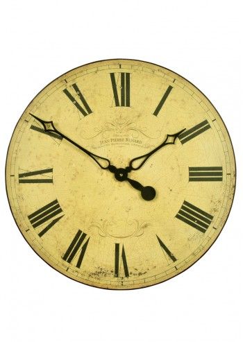 Roger Lascelles, Light Yellow Jean Pierre Renard Dial Wall Clock