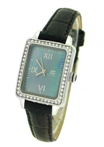 Tommy Hilfiger, Woman Ferndale Black Leather Watch