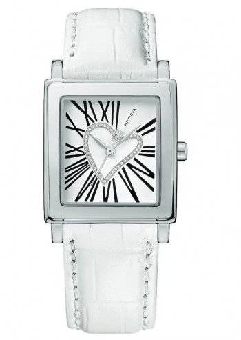 Tommy Hilfiger, Woman Sweetheart White Leather Watch