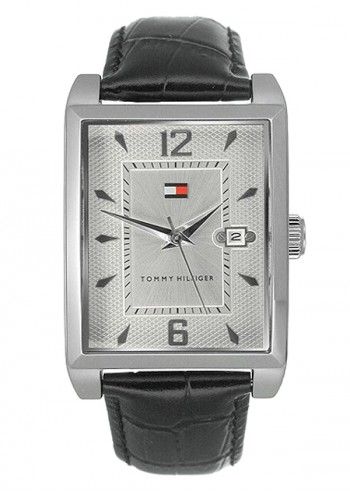 Tommy Hilfiger, Man Gateway Black Leather Watch