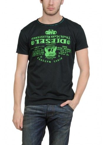 Diesel, Man Das Black T-shirt