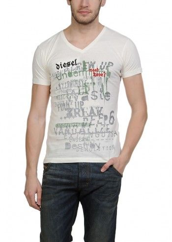 Diesel, Man Mole Ivory T-shirt