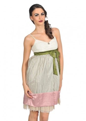 Galliano, Artless Striped Dress