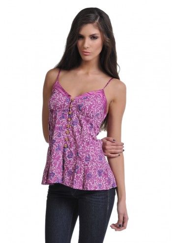 Gas, Jessica Mineral Pink Top