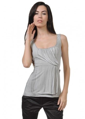 Trussardi Jeans, Gray Hellen Top