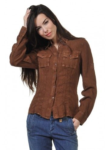 Trussardi Jeans, Andorra Brown Shirt