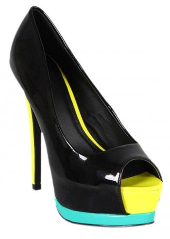 Impatto, Lolita Delicious Black Peep Toe Shoes