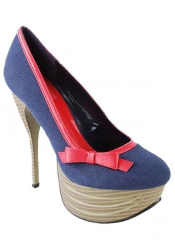 Impatto, Patricia Vermillon Red&Blue Pumps