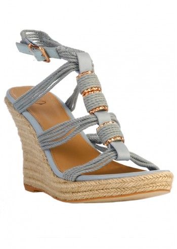 Sandale wedge Azure Blue Vera