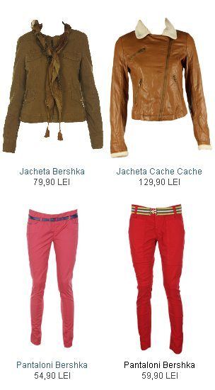 Jachete, pantaloni Zara, Bershka, Cache Cache