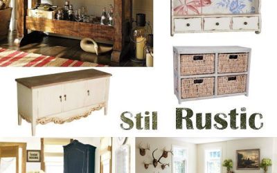 Alege stilul decorativ rustic și natural