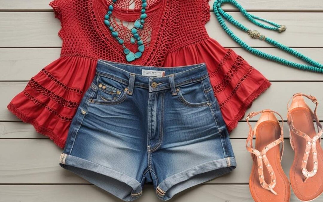 Poartă pantaloni scurți din denim vara asta