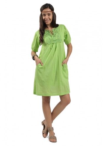 JANIS, Rochie tunica verde absint